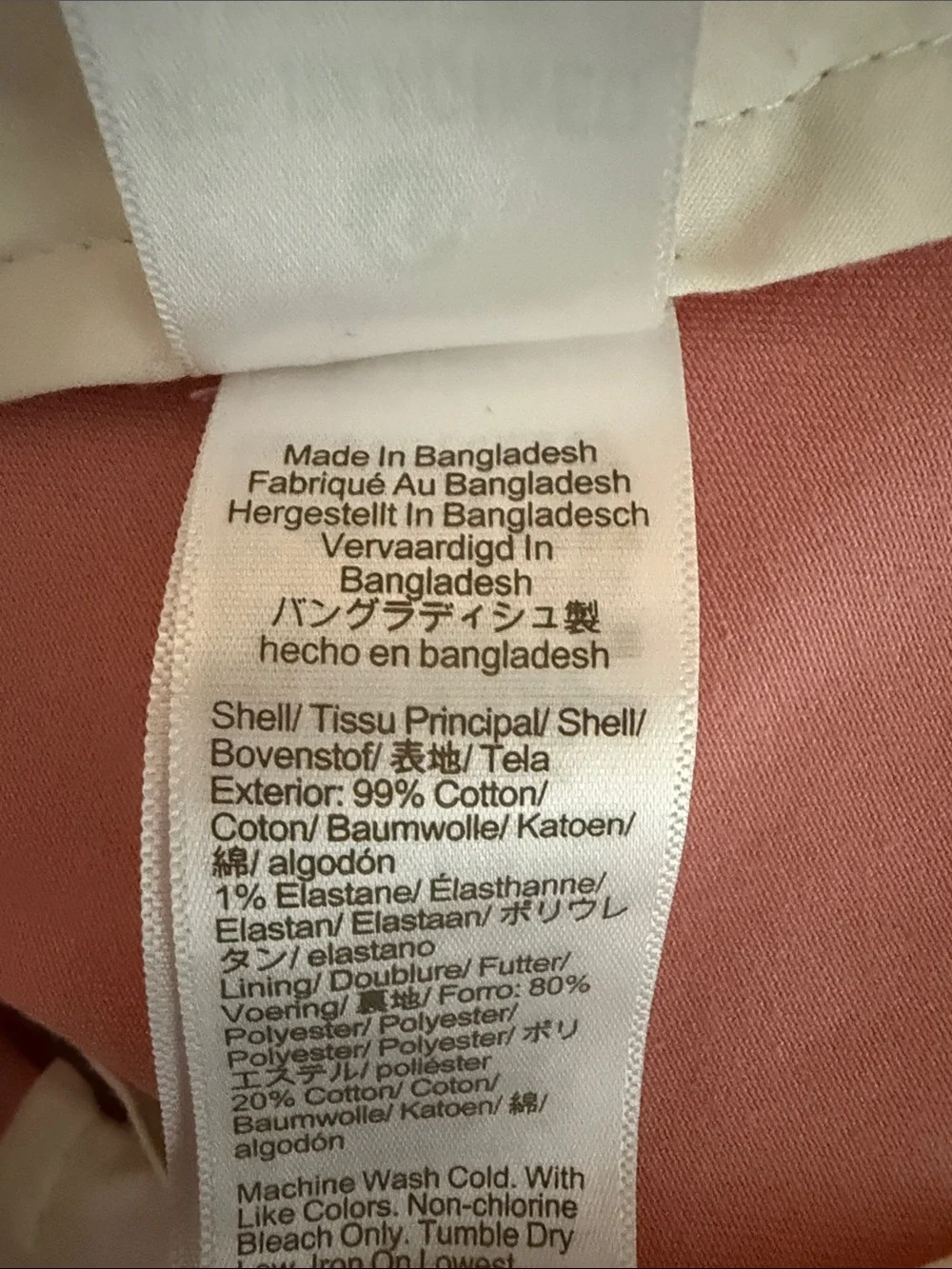 Men’s J. Crew Slim Pink Chino Pants 31/32 - Picture 6 of 6